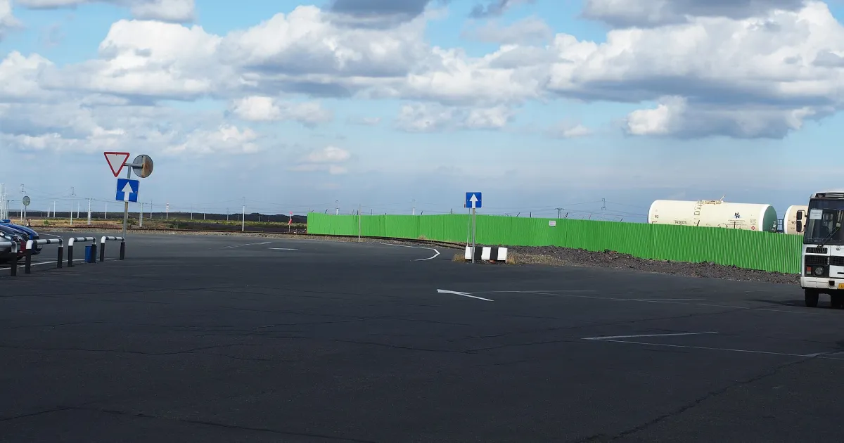 Норильск — вид аэропорта